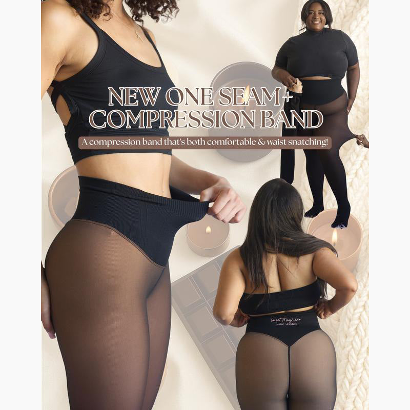 Pantis forradas para mujer con efecto piel transparente