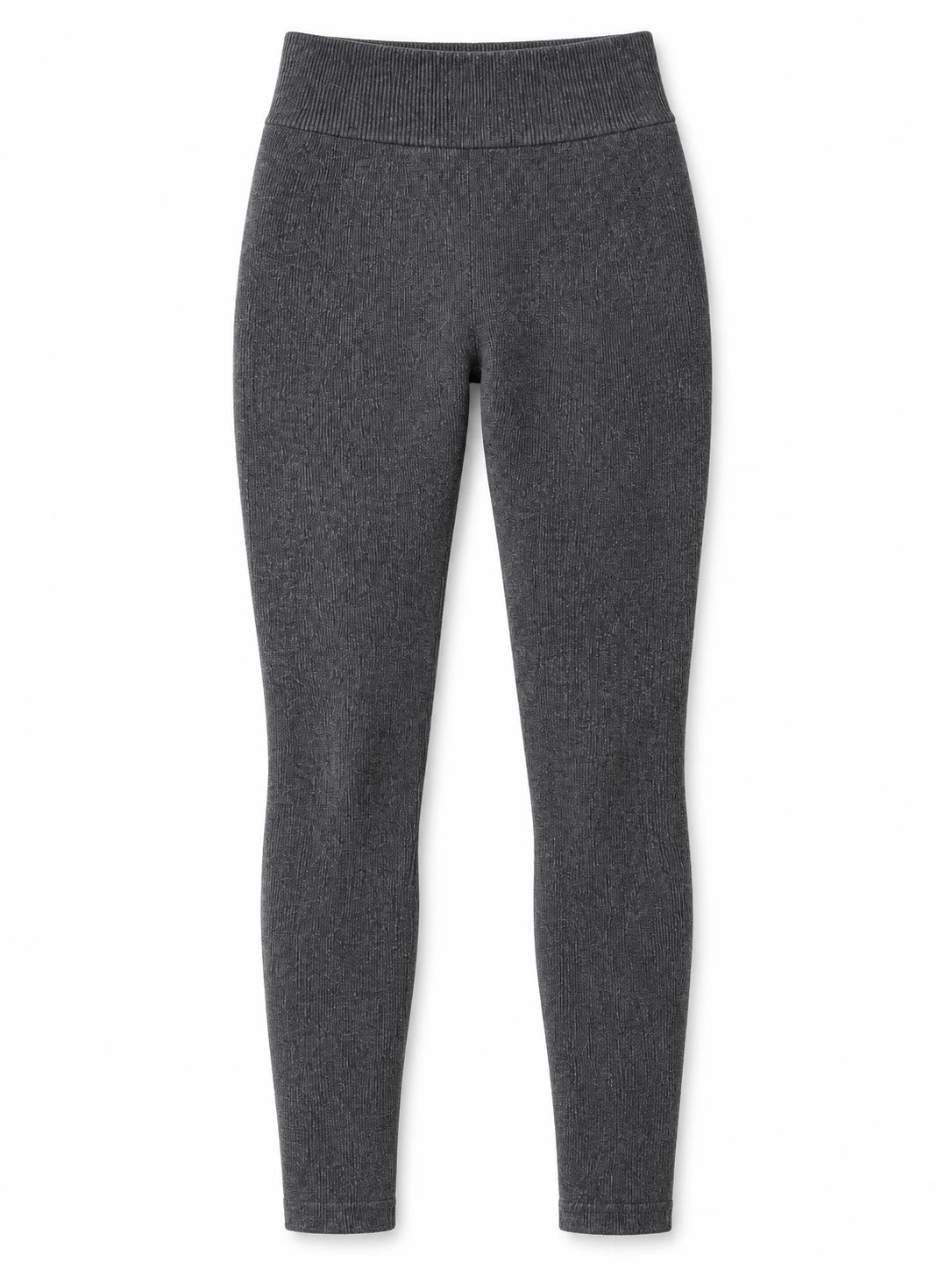 Gefütterte Damen Winterleggings mit Fleece und hohem Bund freigestellt