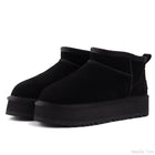 Kurze gefütterte Damen Boots mit Plüschfutter