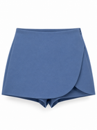 Damen Skort in Wickeloptik mit hohem Bund