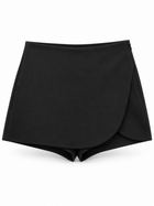 Damen Skort in Wickeloptik mit hohem Bund