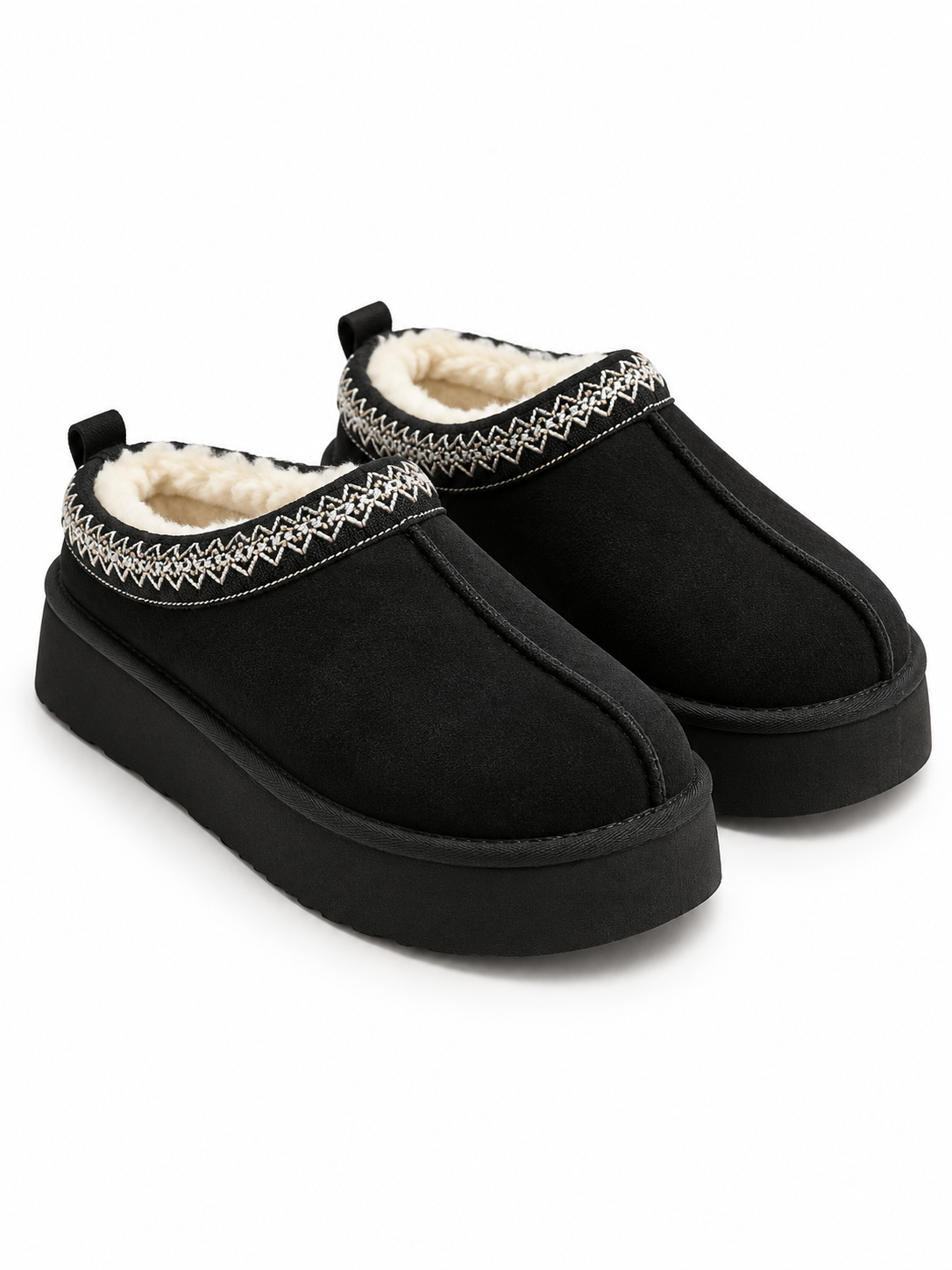 COZY Plateau-Clogs in Schwarz – Produktansicht